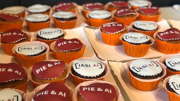 Pie & AI and IASI AI cupcakes