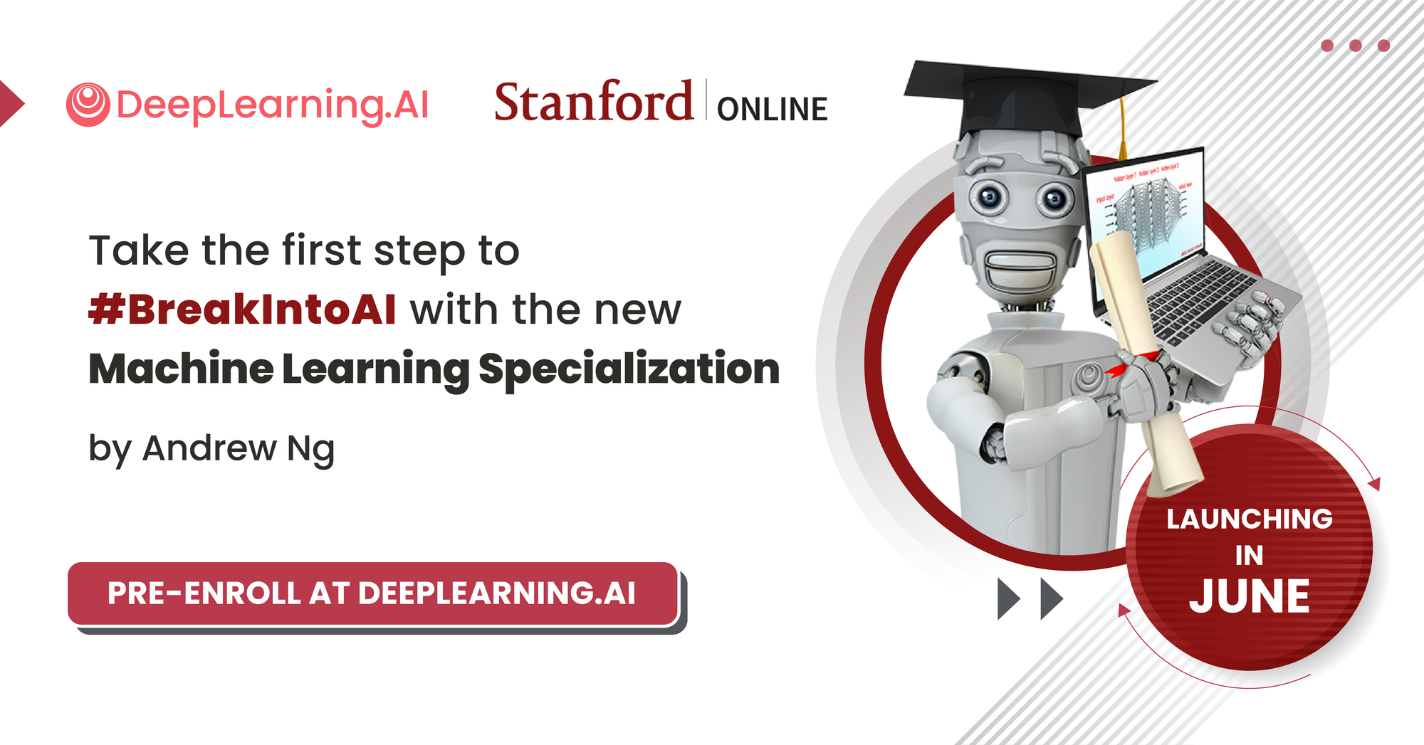 Machine Learning Specialization banner ad