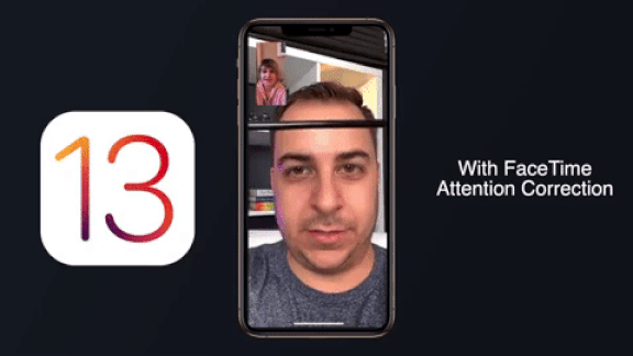 Facetime app Attention Correction feature 