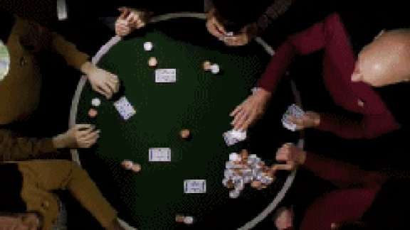 People playing Poker