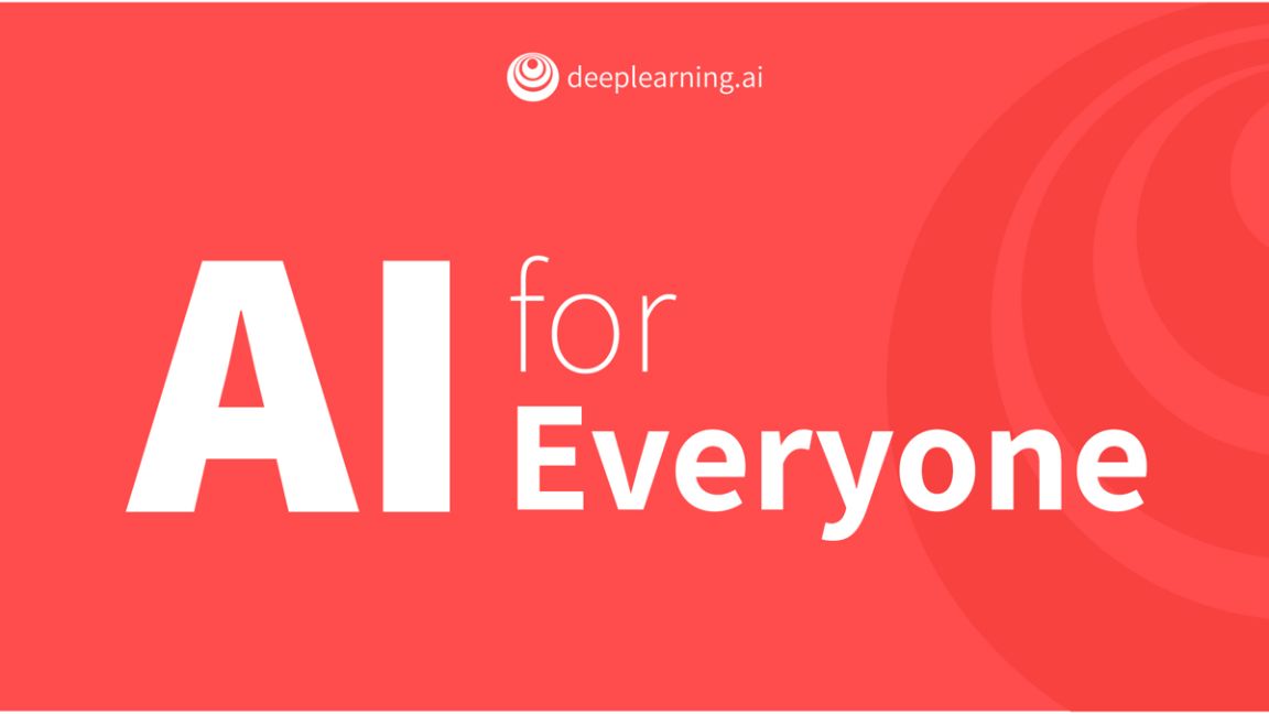 Slide with the text "AI for Everyone"