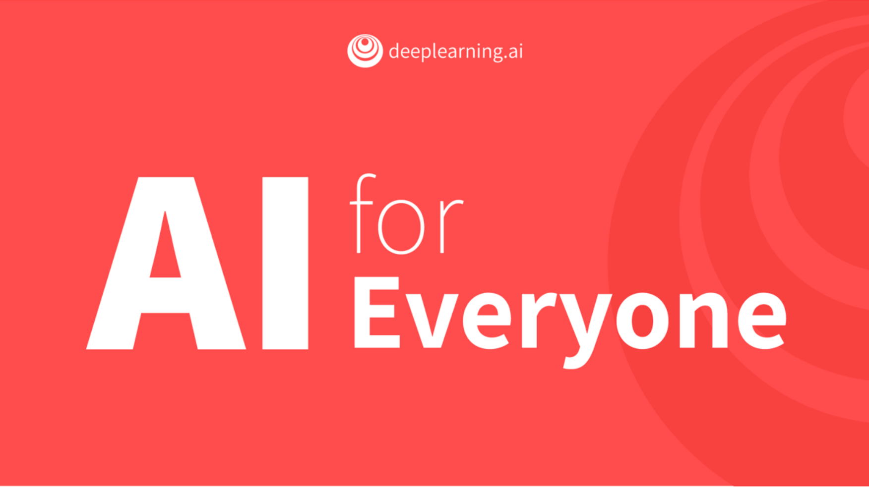 AI for Everyone presentation slide