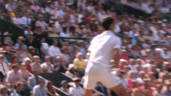 Novak Djokovic celebrating during a tennis game