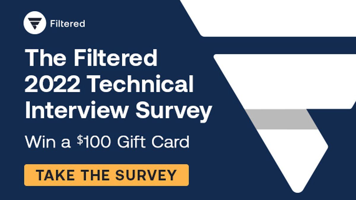 Filtered.ai banner ad for a survey