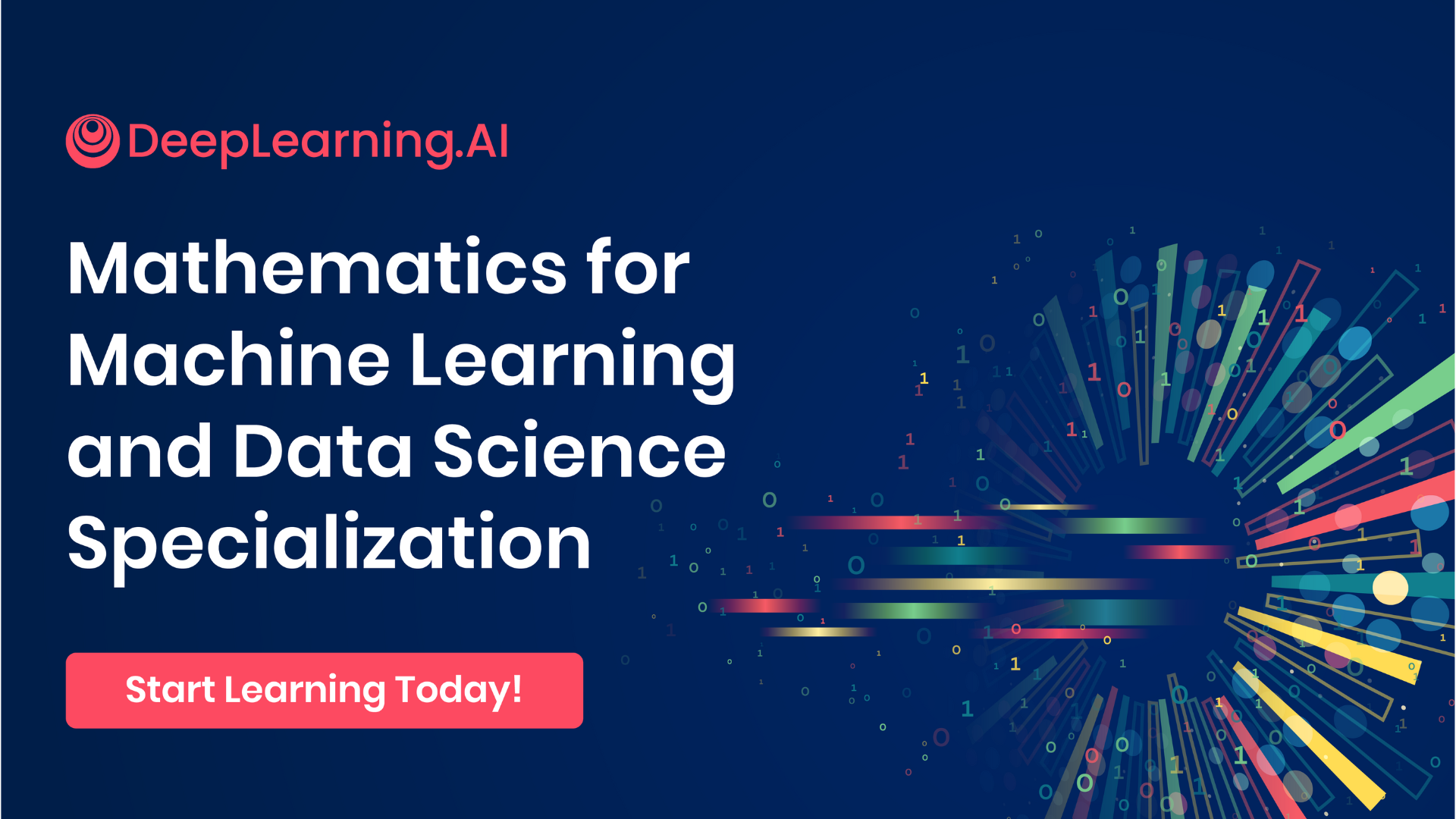 Mathematics for Machine Learning and Data Science Specialization banner ad