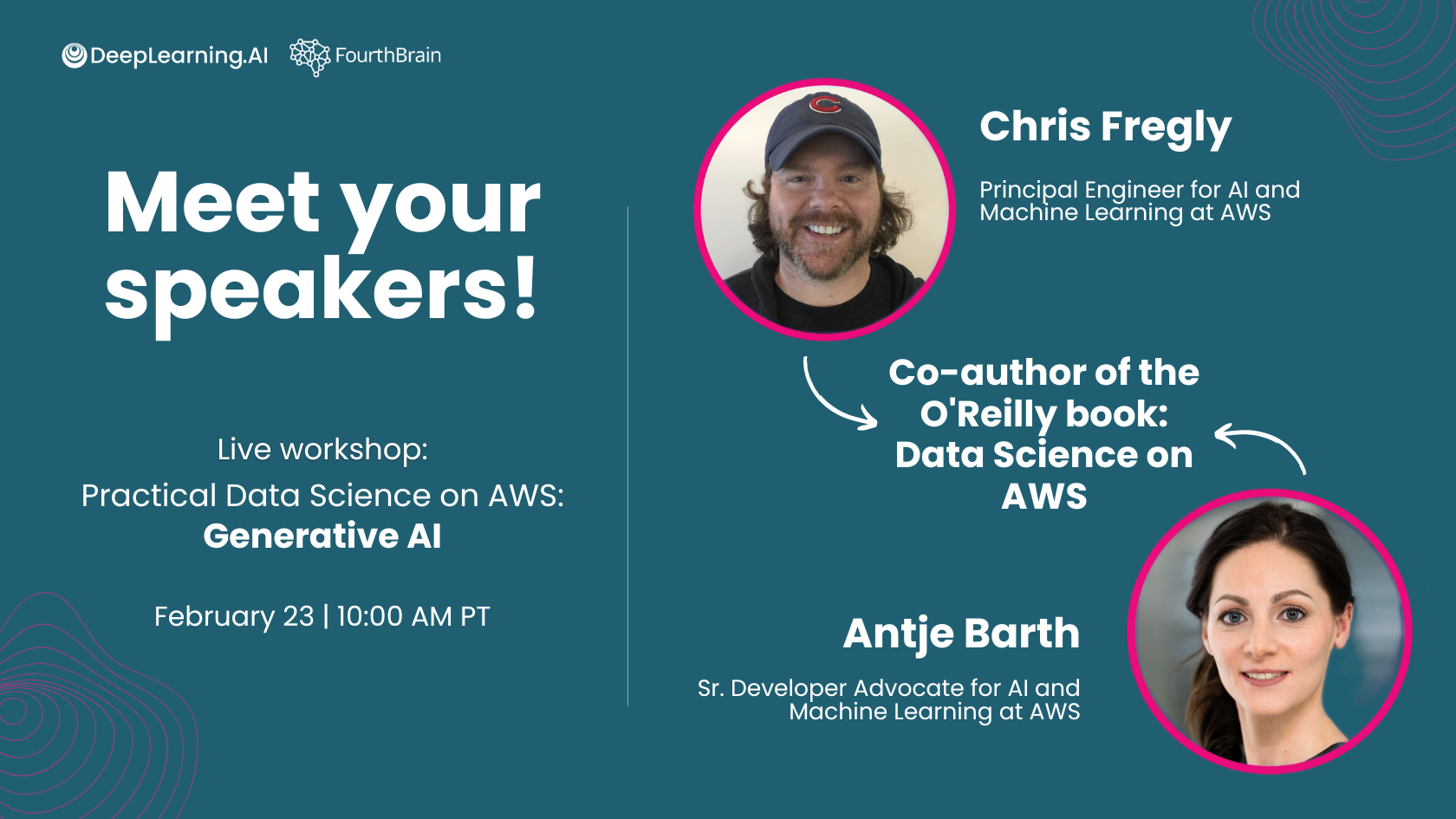 Practical Data Science on AWS: Generative AI workshop banner ad