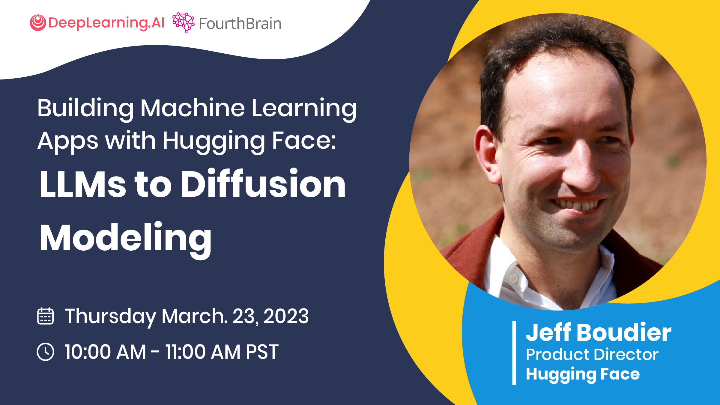 Building Machine Learning Apps with Hugging Face workshop banner ad