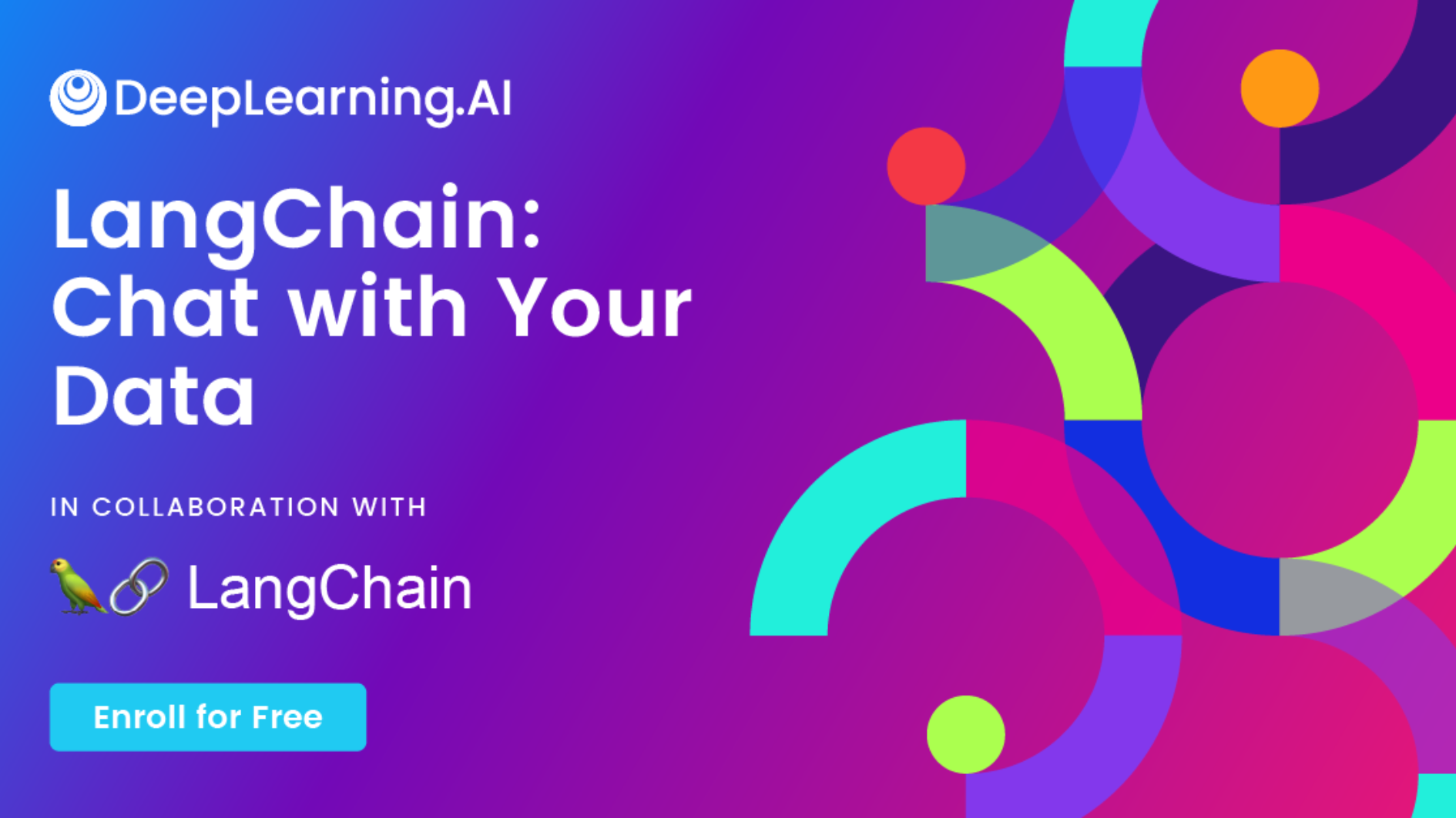 LangChain: Chat with Your Data course promo banner