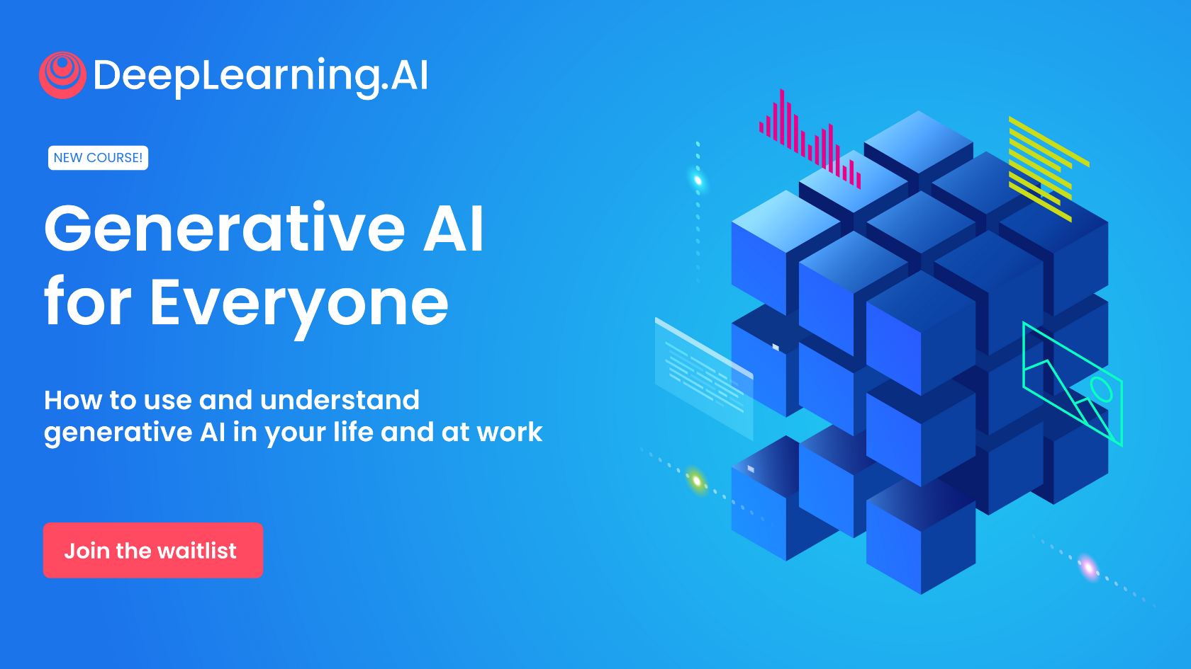 Generative AI for Everyone course promotional banner