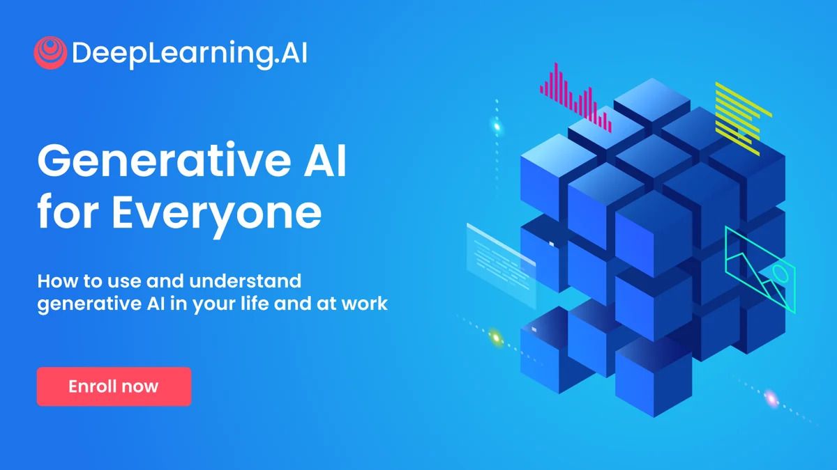 Generative AI for Everyone course promotional banner