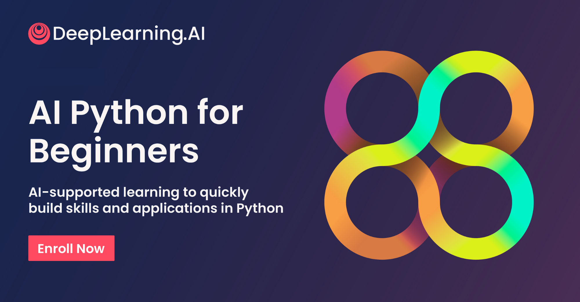 Promo banner for "AI Python for Beginners"