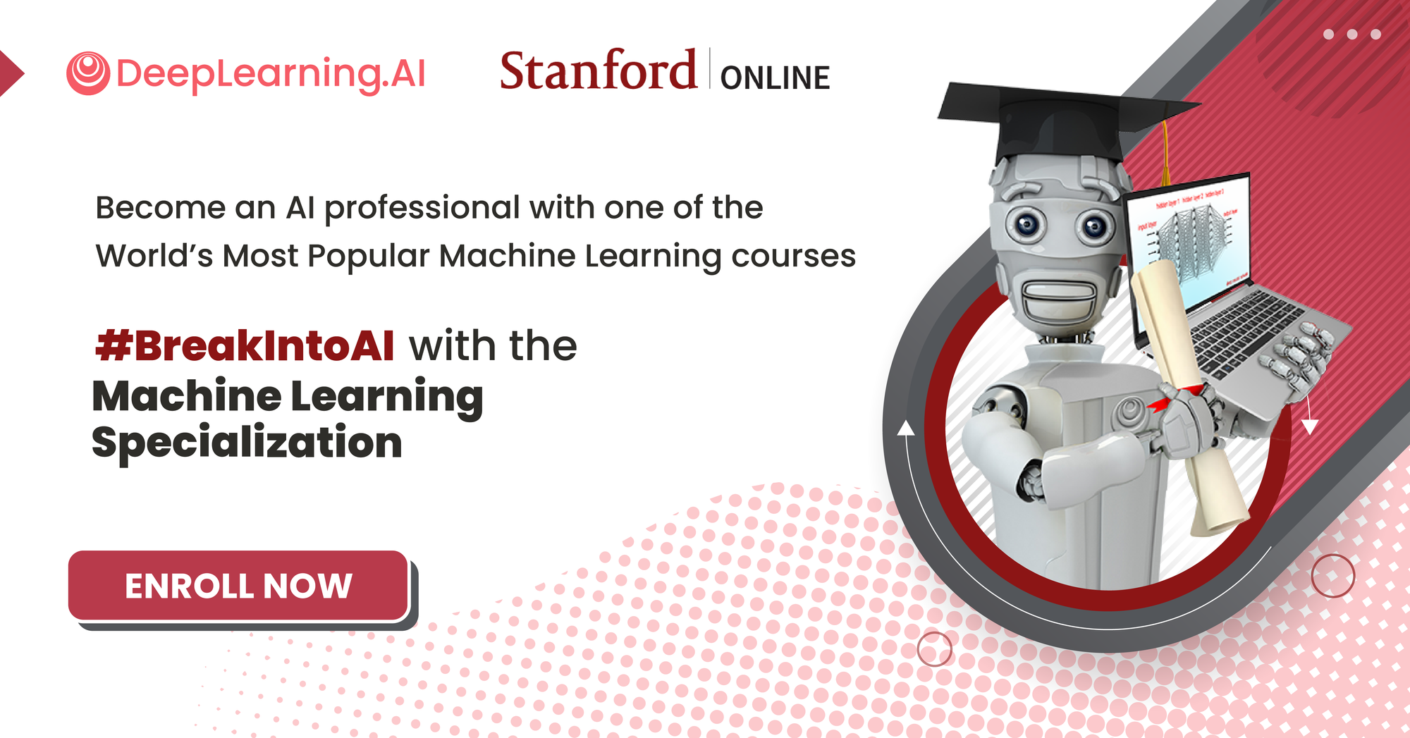 Promo banner for "Machine Learning Specialization"