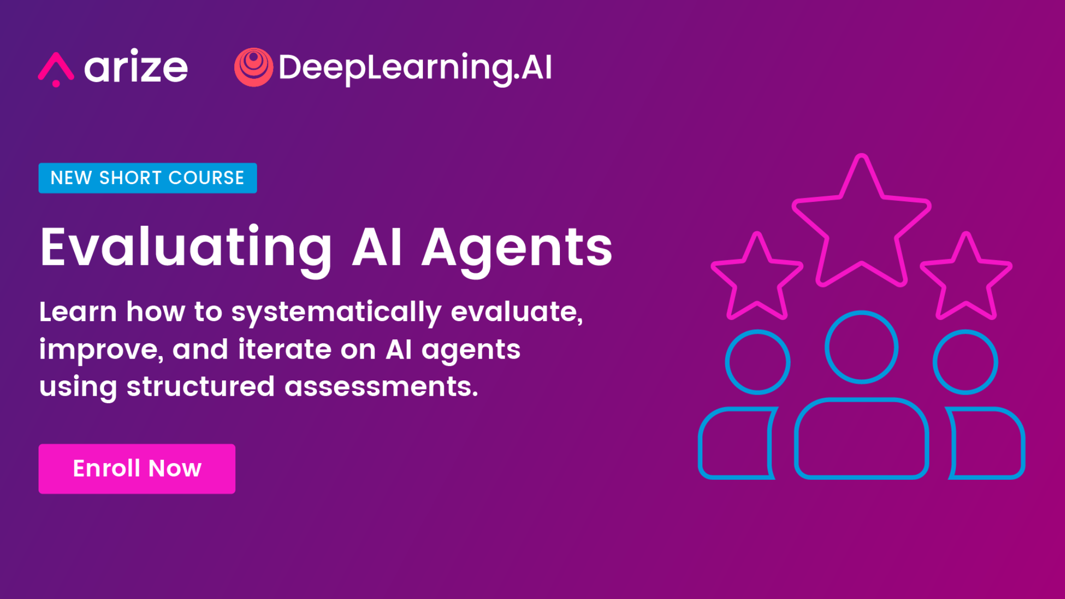 Promo banner for: "Evaluating AI Agents"